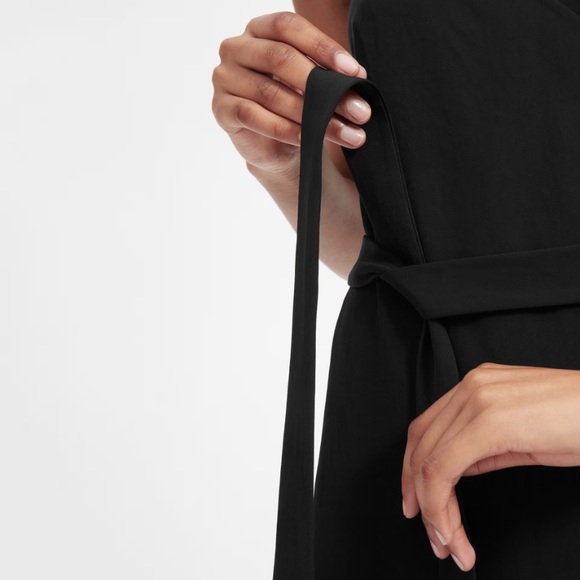 Everlane The Japanese GoWeave Tank Wrap Black Dress Sz 2 - Picture 2 of 11